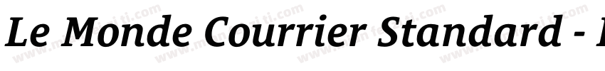 Le Monde Courrier Standard - Bold字体转换